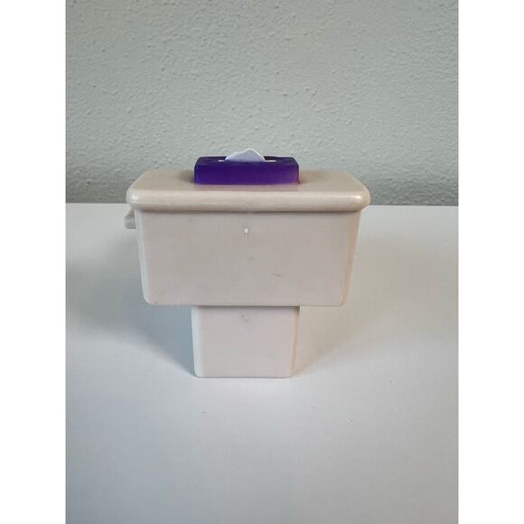 Fisher-Price Loving Family Dollhouse Bathroom Toilet Green Lid Opens - Picture 4 of 6